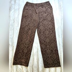EVAN PICONE BROWN CORDUROY WOMENS 16 SUPER SOFTS TRAIGHT LEGS PANTS
